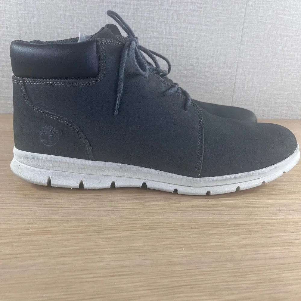 Timberland Davis Square Chukka Mens Boots Dark Grey Nubuck A4132 A7350 Size 12